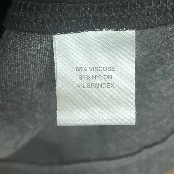 Sahalie Ponte Long Sleeve Dress Pocket Colorblock Gray Black Size Medium - Picture 5 of 10